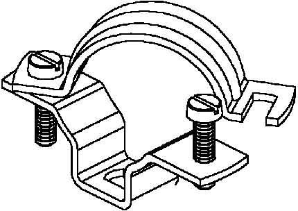 Tube clamp 29 mm Steel 854