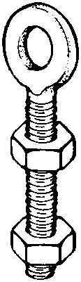 Eye bolt Steel Galvanic/electrolytic zinc plated 11 mm RCM 10