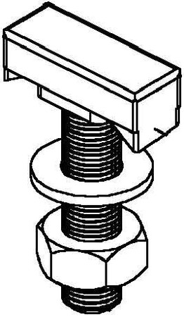 T-head bolt for channels Steel HK 510/40