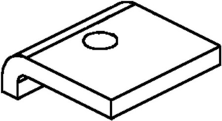 Mounting element for support/profile rail C-profile HSK 30