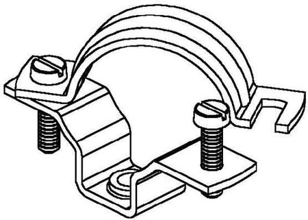 Tube clamp 38 mm Steel SAS 47