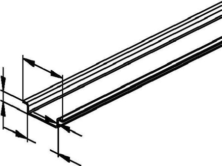 DIN rail (top hat rail) DIN rail acc. EN50022 Steel 2933/4 SL