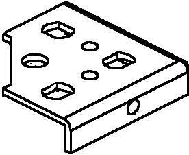 Coupler for support/profile rail C-profile Support bracket EV 30