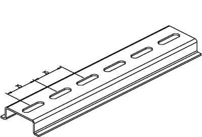 DIN rail (top hat rail) DIN rail acc. EN60715 Steel 2935/2 GL