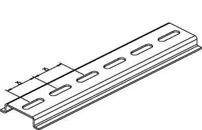 DIN rail (top hat rail) DIN rail acc. EN60715 Steel 2933/6 SO