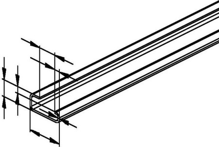 DIN rail (top hat rail) DIN rail acc. EN60715 Steel 2932/2 SL