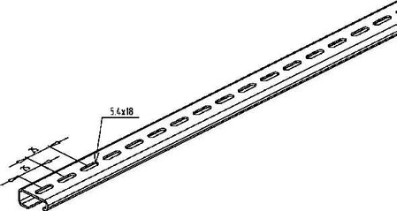 DIN rail (top hat rail) DIN rail acc. EN60715 2932/2 E3