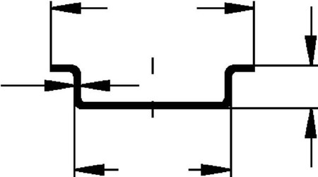 DIN rail (top hat rail) DIN rail acc. EN60715 Steel 2933/4 GL