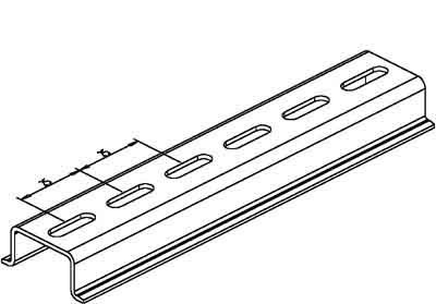 DIN rail (top hat rail) DIN rail acc. EN60715 Steel 2934/2 GO