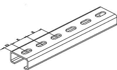 Support/Profile rail 2000 mm 30 mm 15 mm 2970/2 FL