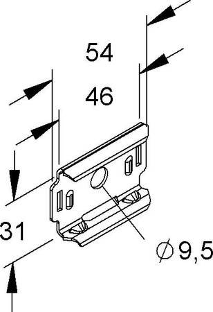 Mounting material for cable support system  GTMC 25/50 S