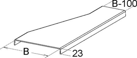 Reduction piece cover for cable support system 200 mm KKRRD 200