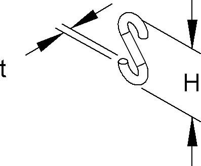 S-Hook 4 mm Steel Other SHN-4