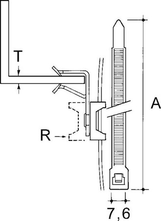 Fixing clamp Clamp Conduit/cable AH814-CT2