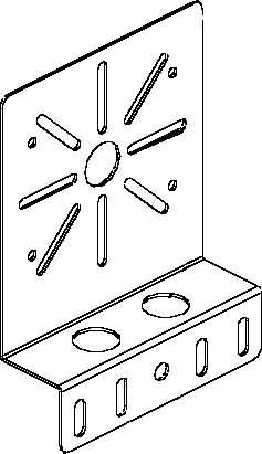 Mounting plate for cable support system Vertical RMP 130 F