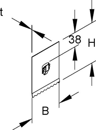 Mounting clamp for separation plate cable support system  TPHRS 