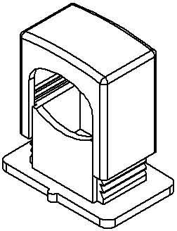 Fixing clip 16 mm 6 mm 1 D 6/16