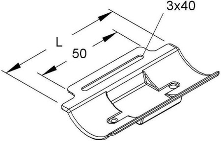 Shell for cable clamp Counter shell 16 mm GWS 16