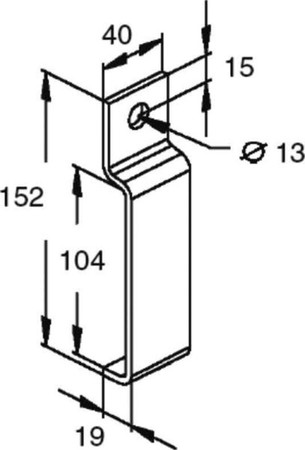 Coupler for support/profile rail C-profile Other RVL 30