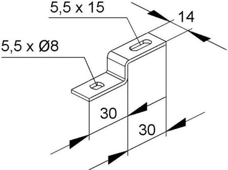 Coupler for support/profile rail C-profile Other UV 30