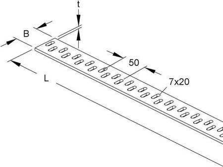 Rung for cable ladder 50 mm Steel Other SPM 50X5/3B