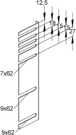 Console for wall duct Wall mounting GSP 170/110