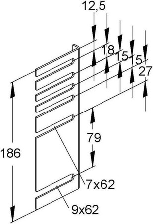 Console for wall duct Wall mounting GSP 213/110