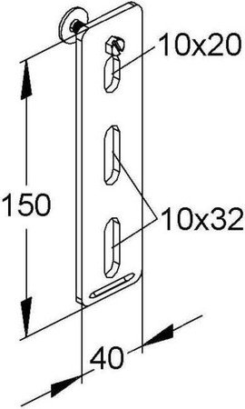 Mounting material for cable support system Steel Other GNP 15