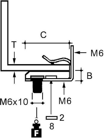 Fixing clamp Clamp Thread 6 EH-38S