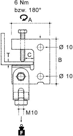 Screw clamp 1 mm 10 mm 10 SRH