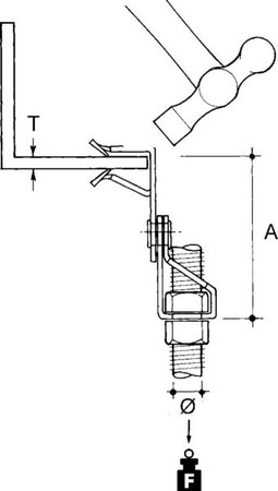 Fixing clamp Clamp Hole 12.7 AH153-AM127