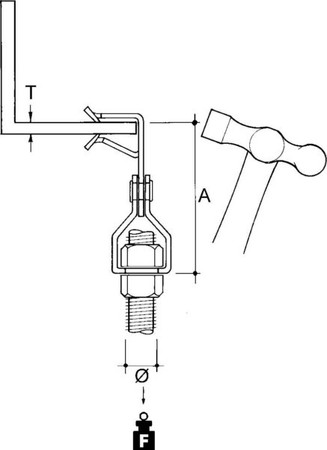 Fixing clamp Clamp Thread AH153-YM127