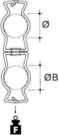 Fixing clamp Clamp Conduit/cable GM4757-GM4757