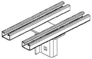 Head plate for profile rail U-profile KUDK 50 E3