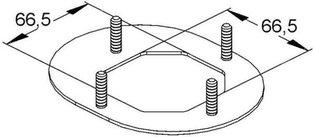 Pedestal for installation column Steel ESAP 133