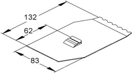 Mounting for separation plate installation duct Steel ESTPH 133