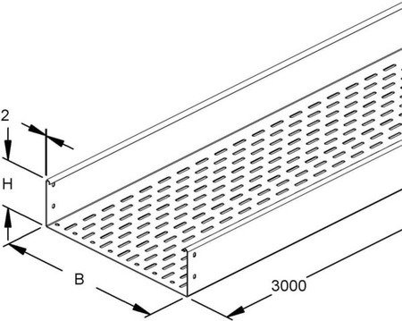 Cable tray/wide span cable tray 110 mm 200 mm RSBS 110.200OV