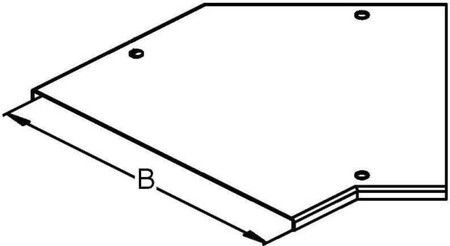 Bend cover for cable support system 45? 600 mm RBADVS 600