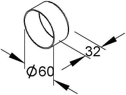 Closure plug for installation tube Plastic 60 mm Rigid SKMI 60