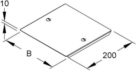 Bend cover for cable support system 90? 200 mm RFDDV 85.200