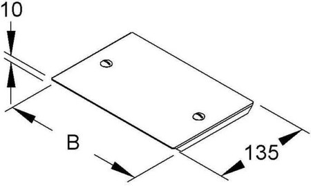 Bend cover for cable support system 90? 200 mm RSDDV 110.200