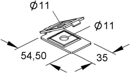 Mounting material for cable support system Other GRWGK 10 E3