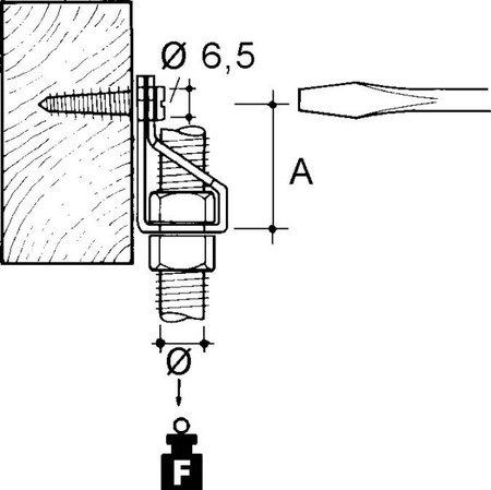Fixing clamp Screw Thread 8 AM-8T