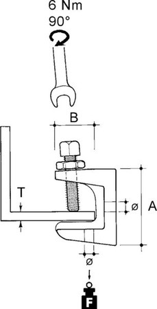 Screw clamp 10 BH-10T