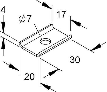 Mounting material for cable support system  GRHLG 6 V