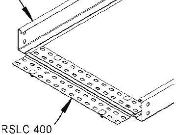 Connector for cable support system Longitudinal joint RSLC 400