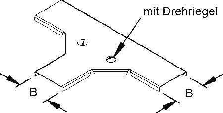 Tee cover for cable support system 54 mm RTSKDV 50 F