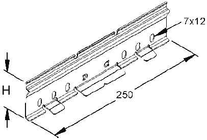 Connector for cable support system Longitudinal joint RVC 60/2 F