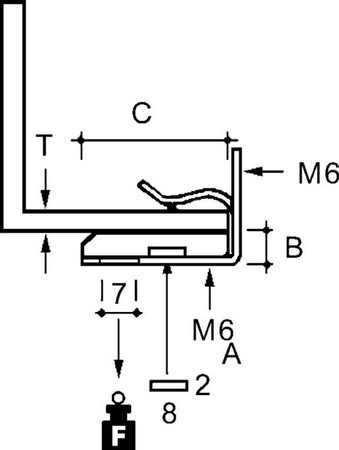 Fixing clamp Clamp Hole 7 EH-814