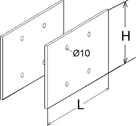 Connector for cable support system Corner joint ULGH 80